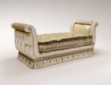Gepolsterte Sitzbank in Textil-Polsterung Carlos Patchwork, Bruno Zampa (Bett bench)