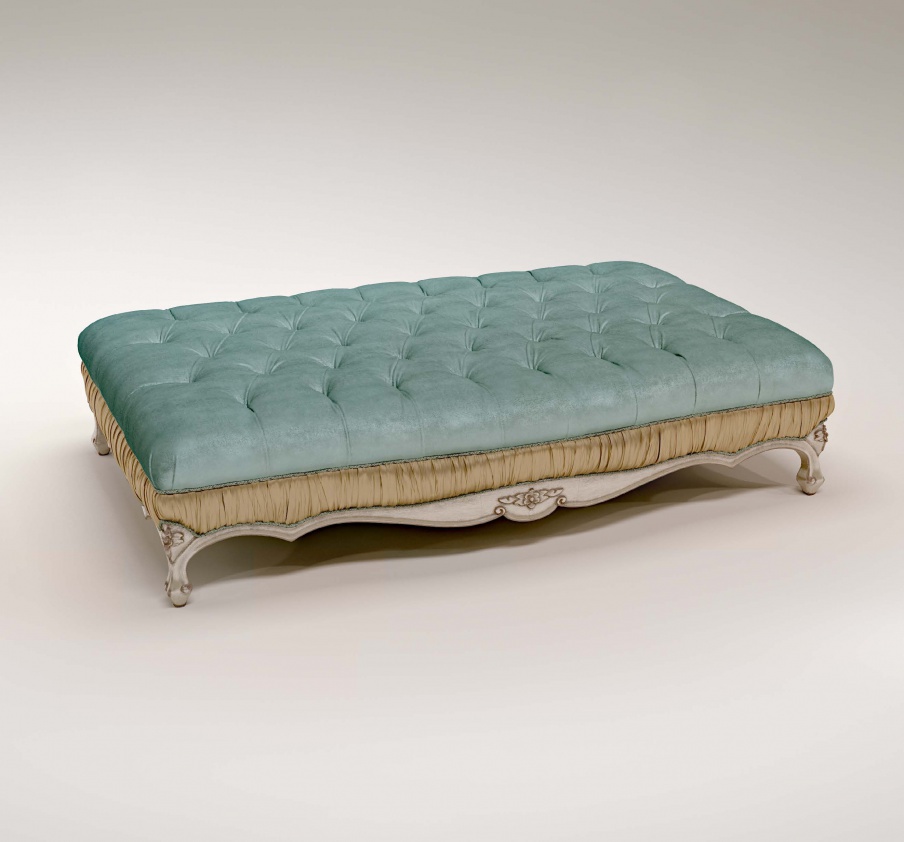 Weicher Hocker in Textil-Polsterung Merlino, Bruno Zampa