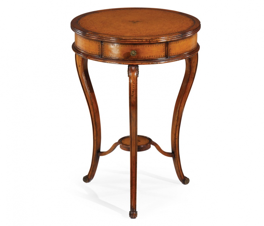 Beistelltisch für eine Lampe mit Runder Tischplatte Windsor, Jonathan Charles
