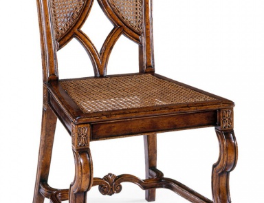 Stuhl mit geflochtenem Sitz und Rückenlehne Country Farmhouse, Jonathan Charles