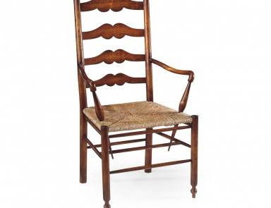 Stuhl mit geflochtenen Sitz Country Farmhouse, Jonathan Charles