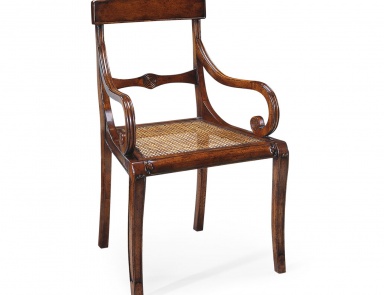 Stuhl mit geflochtenen Sitz aus Schilf Country Farmhouse, Jonathan Charles