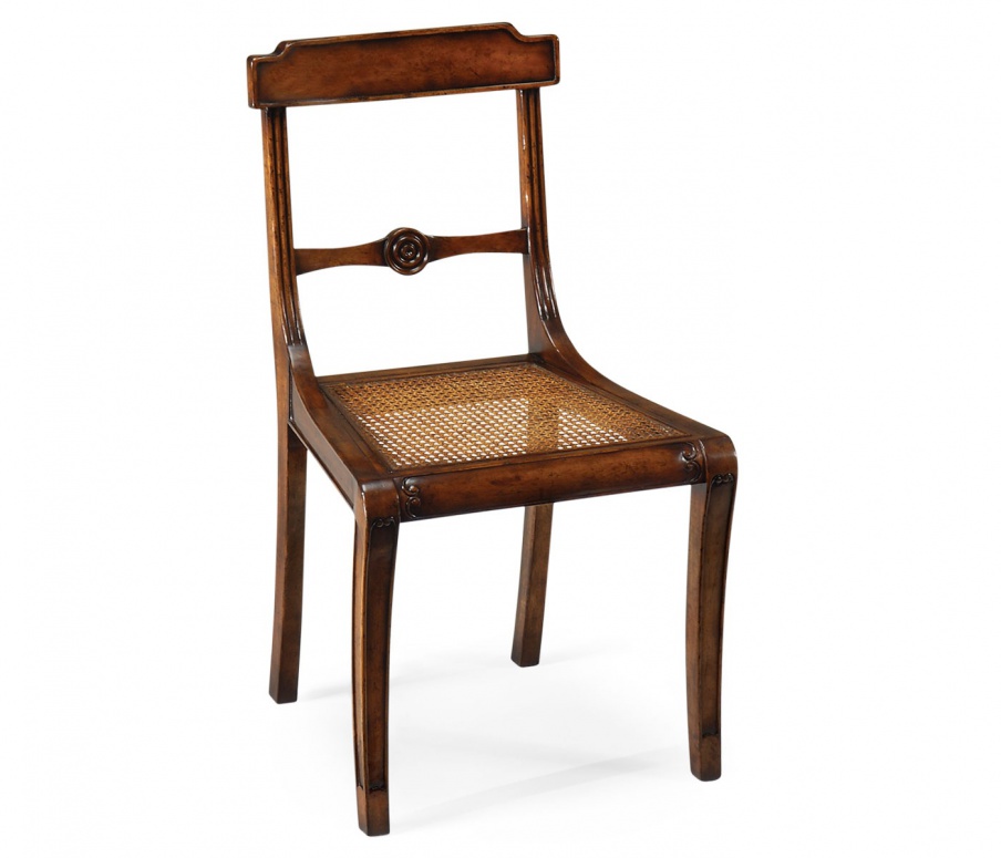 Stuhl mit geflochtenen Sitz aus Schilf Country Farmhouse, Jonathan Charles