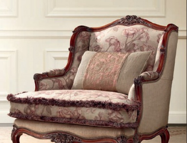 Stuhl in Textil-Polsterung Clementine, Bruno Zampa
