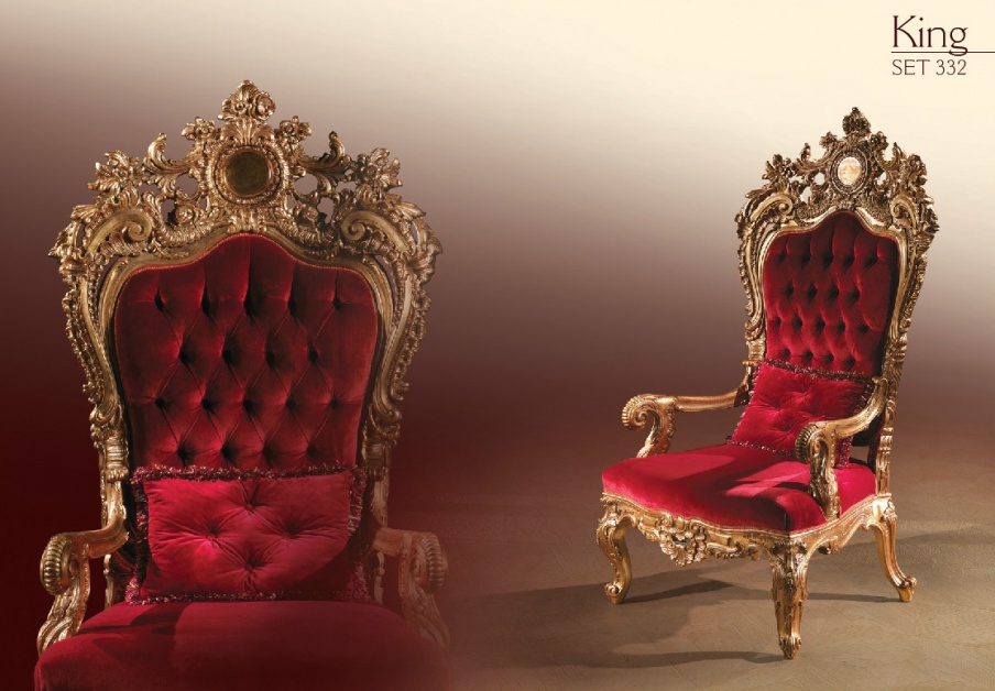 Sessel mit hoher Rückenlehne King, Angelo Cappellini