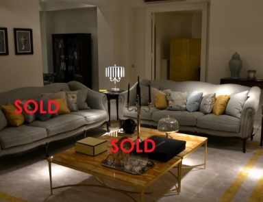 Dreibettzimmer Sofa Pigrone in der Textil-Polsterung, Galimberti Nino