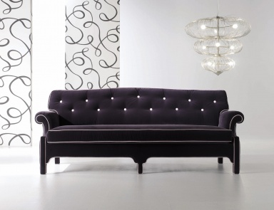 Dreibettzimmer Sofa Hollywood 40 in der Textil-Polsterung, Galimberti Nino