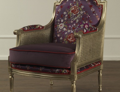 Stuhl in Textil-Polsterung Ingrid, Galimberti Nino