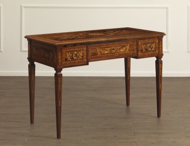 Schreibtisch Maggiolino aus Naturholz, Galimberti Nino (klassisches Arbeitszimmer)