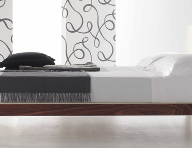 Doppelbett mit gepolstertem Kopfteil Mirago, Galimberti Nino