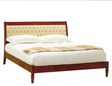 Doppelbett mit gepolstertem Kopfteil NL.113, Galimberti Nino