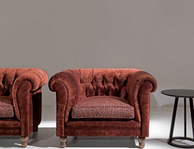 Stuhl in Textil-Polsterung Aston, Asnaghi (Made in Italy)