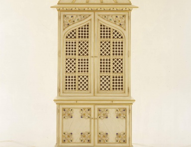 Sideboard Agra aus Naturholz, Colombo Stile