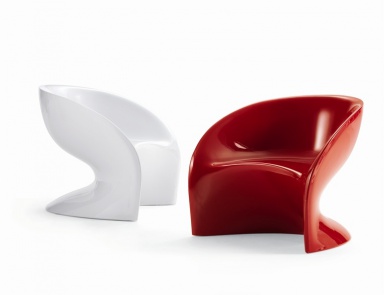 Stuhl aus Thermoplast Vague, Flou
