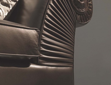 Ecksofa in Lederpolsterung Prestige, Asnaghi (Made in Italy)