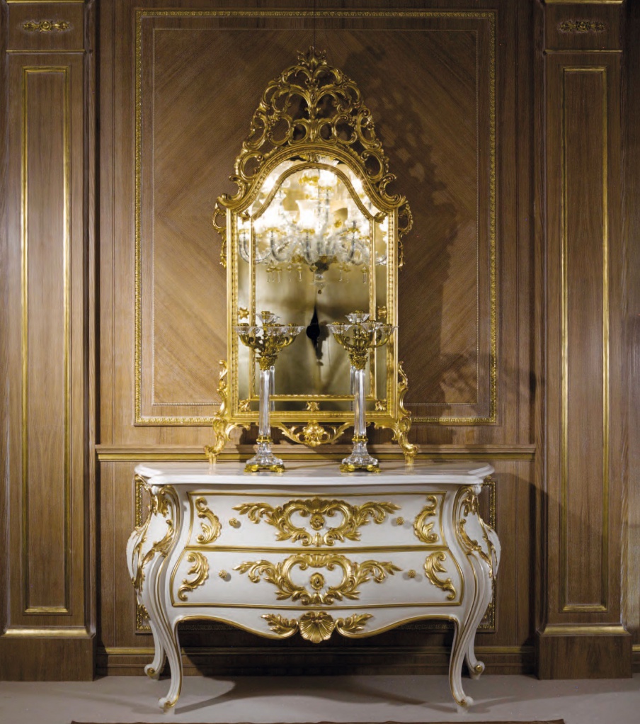 Kommode aus Naturholz CS Masterpieces, Colombo Stile