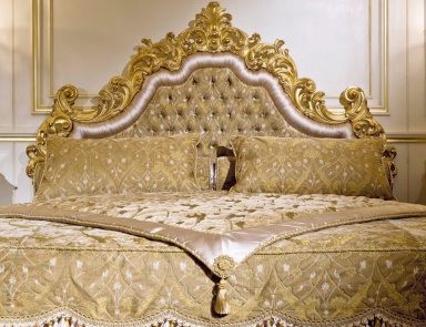 Doppelbett mit hohem Kopfteil c CS Masterpieces, Colombo Stile