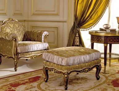 Sessel mit Hocker für die Füße CS Masterpieces, Colombo Stile