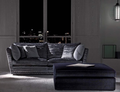 Zweisitzer Sofa Caccia, Asnaghi (Made in Italy)