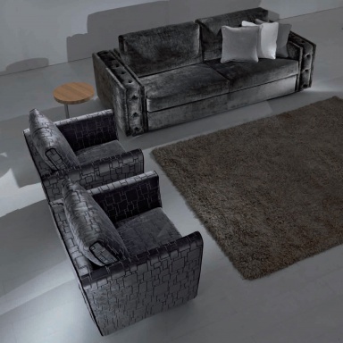 Zweisitzer Sofa Cognac