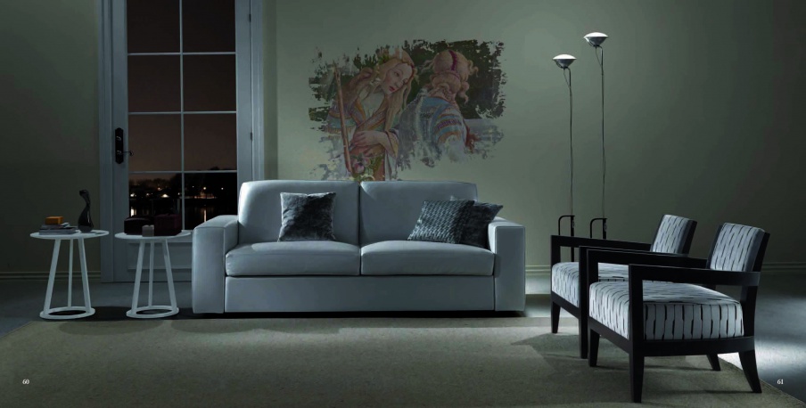 Doppel-Schlafsofa Martina square, Asnaghi (Made in Italy)