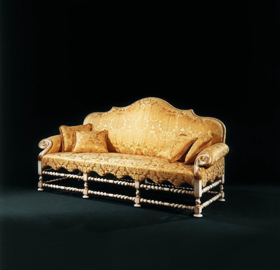 Zweisitzer-Sofa aus Naturholz Il 600, Colombo Stile