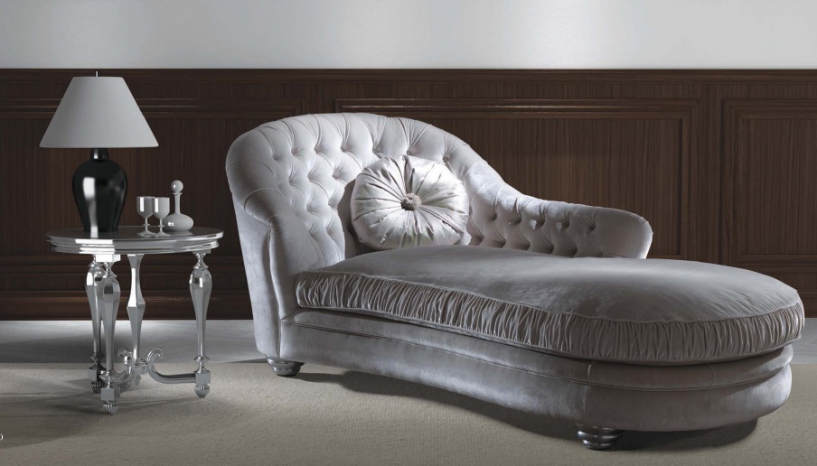 Kosmetikliege Princess in der Textil-Polsterung, Asnaghi (Made in Italy)