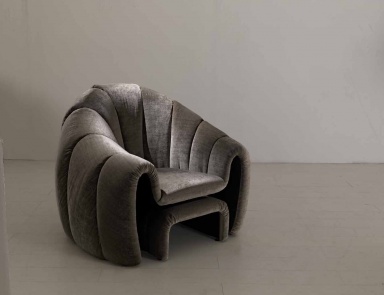Halbrunde Sessel Shell, Asnaghi (Made in Italy)
