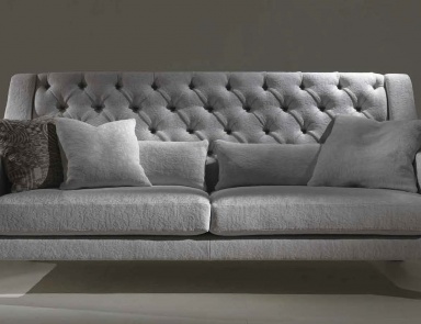 Sofa Zweisitzer gesteppt Atlantic, Asnaghi (Made in Italy)