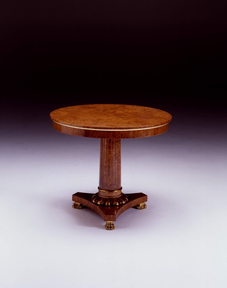 Sessel Impero aus Naturholz, Colombo Stile