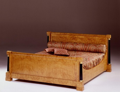 Doppelbett aus Holz Impero, Colombo Stile