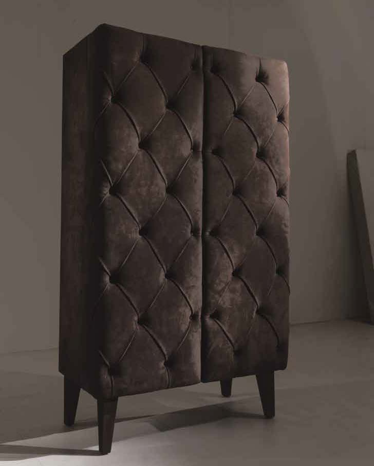 Schrank in der Textil-Polsterung Otello, Asnaghi (Made in Italy)