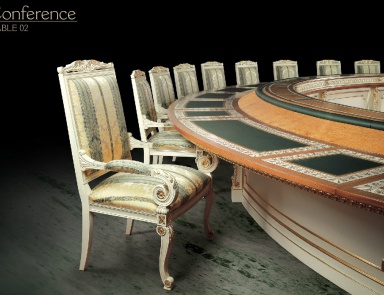 Konferenz-Tisch aus Holz Impero, Angelo Cappellini