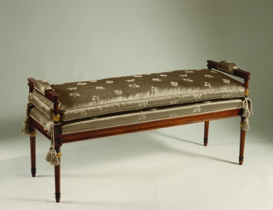 Bench Sandra Rossi aus Naturholz, Colombo Stile