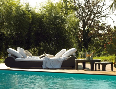 Sonnenliege Intrigo aus Rattan (Sonnenliege)