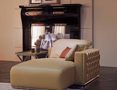 Ein Sofabett in Lederpolsterung Plaza