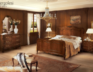 Schlafzimmer (für das Schlafzimmer eingerichtet) Pergolesi, Angelo Cappellini