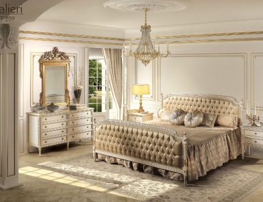 Schlafzimmer (für das Schlafzimmer eingerichtet) Salieri, Angelo Cappellini
