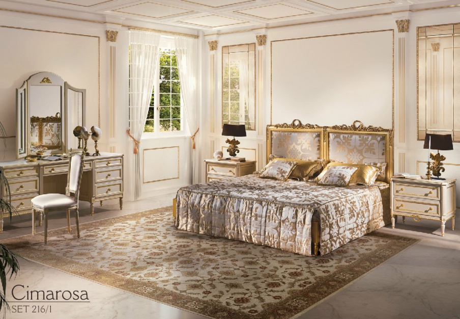 Schlafzimmer (für das Schlafzimmer eingerichtet) Cimarosa, Angelo Cappellini