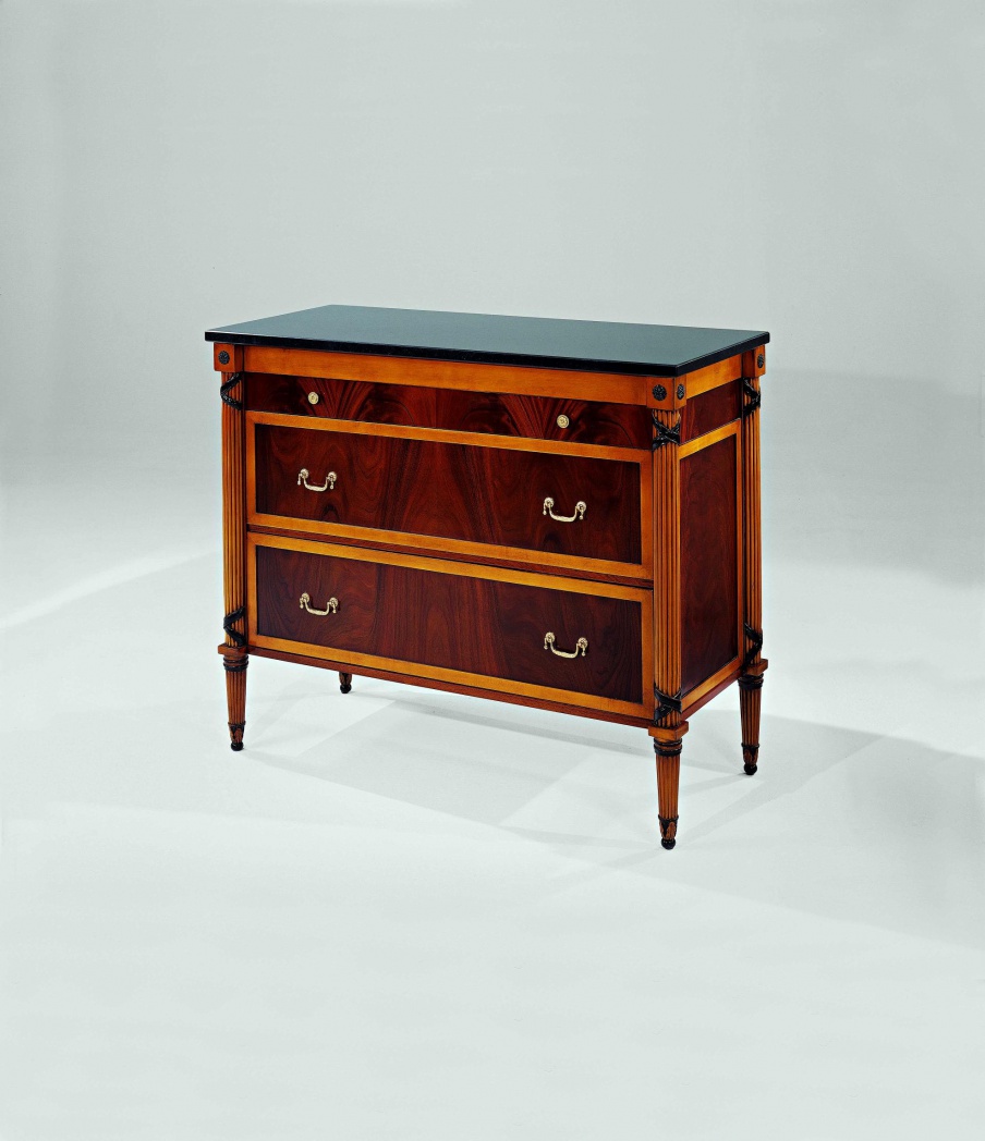 Kommode aus Naturholz S. I. P. ARR 05, Colombo Stile