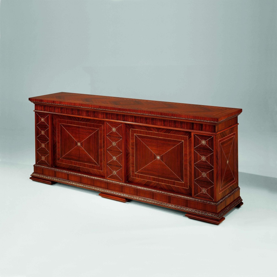 Kommode aus Naturholz S. I. P. ARR 05, Colombo Stile
