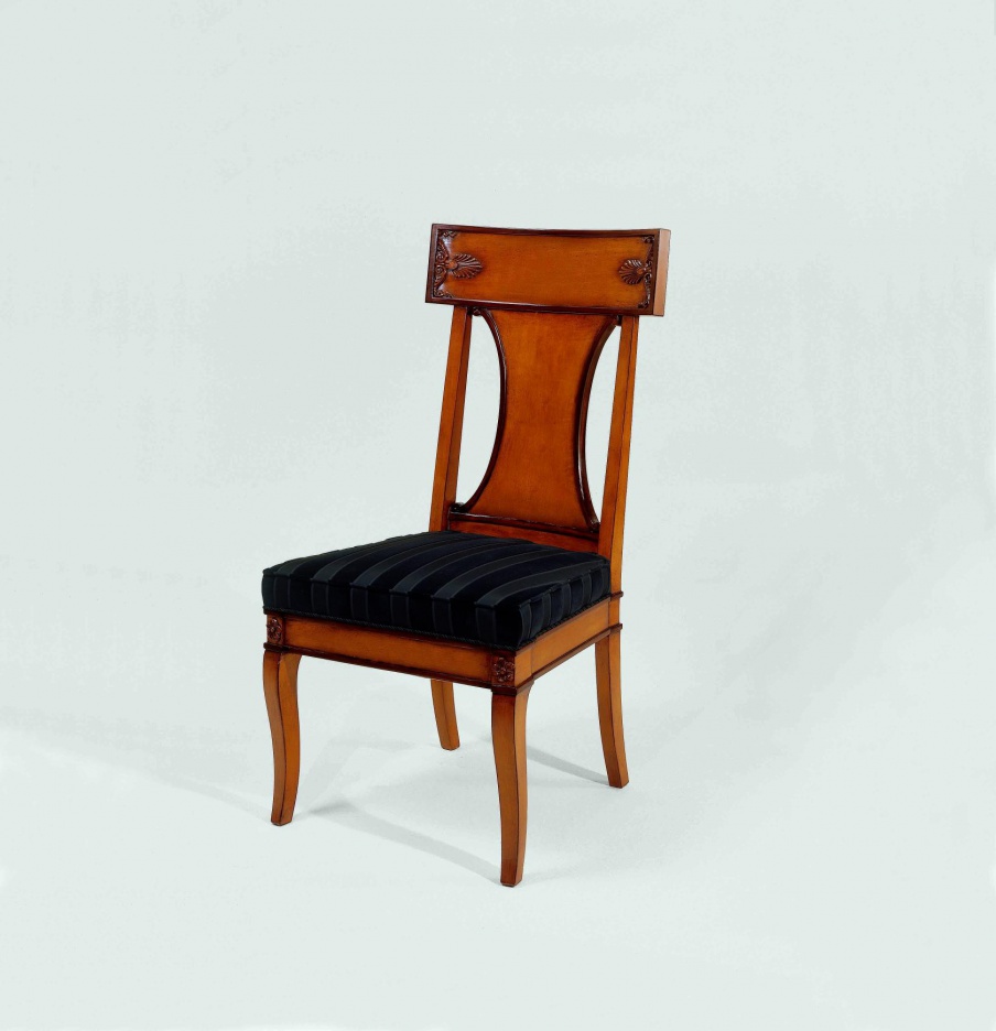 Stuhl aus Naturholz S. I. P. ARR 05, Colombo Stile