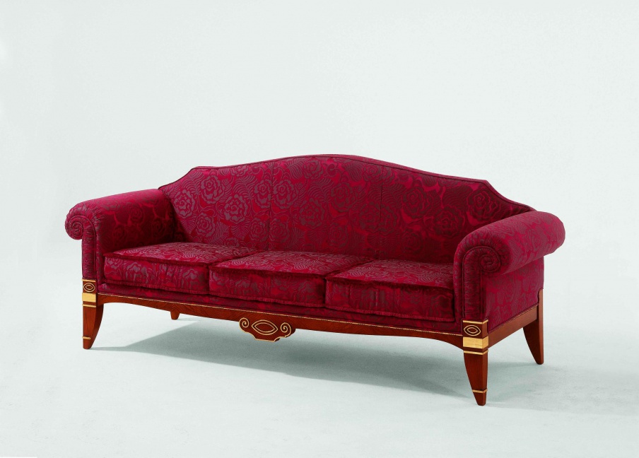 Dreibettzimmer Sofa aus Naturholz S. I. P. ARR 05, Colombo Stile