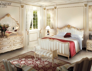 Schlafzimmer (für das Schlafzimmer eingerichtet) Wagner, Angelo Cappellini