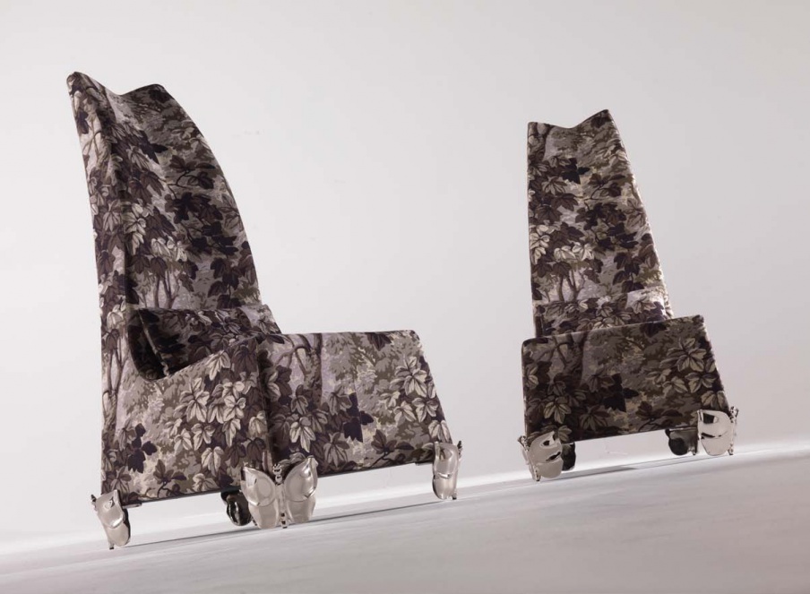 Stuhl in Textil-Polsterung Butterfly, JC Passion