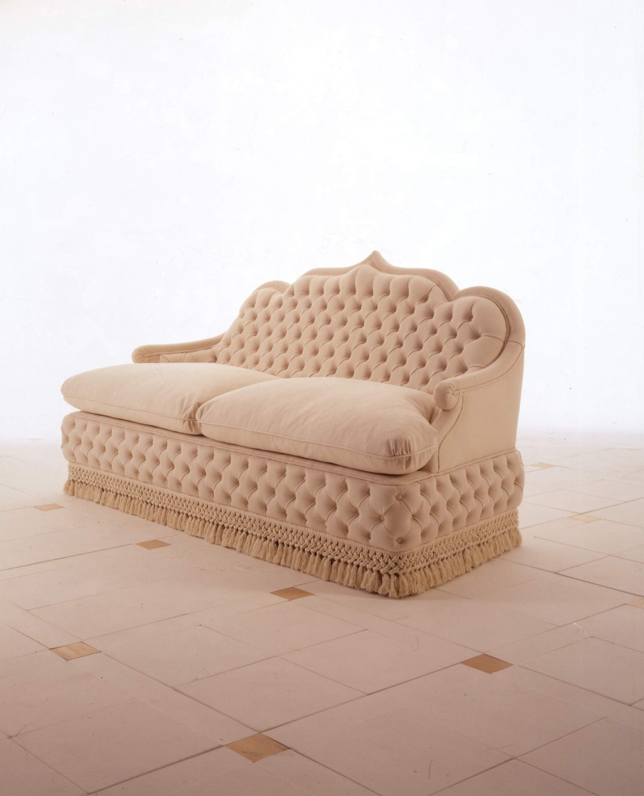 Sofa mit Rahmen aus Naturholz The Orientalists, Colombo Stile