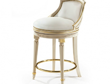 Barhocker mit halbrunder Rückenlehne Angelo Cappellini (Italienisch Barhocker)