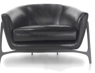 Sessel MBS 001/B in Lederpolsterung, Formitalia