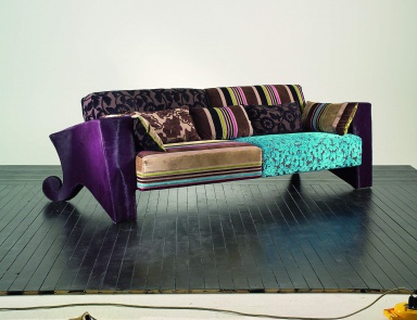Sofa mit Rahmen aus Naturholz The New Essential, Colombo Stile