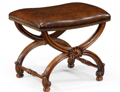 Hocker mit Leder Sitzbank Windsor, Jonathan Charles